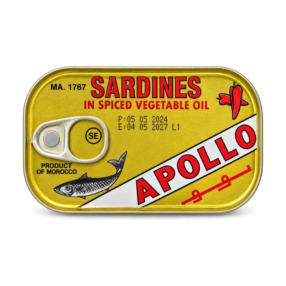 Apollo Sardines in Spiced Vegetable Oil