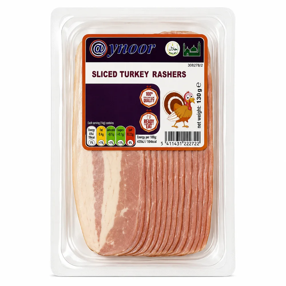 Aynur Sliced Turkey Rashers