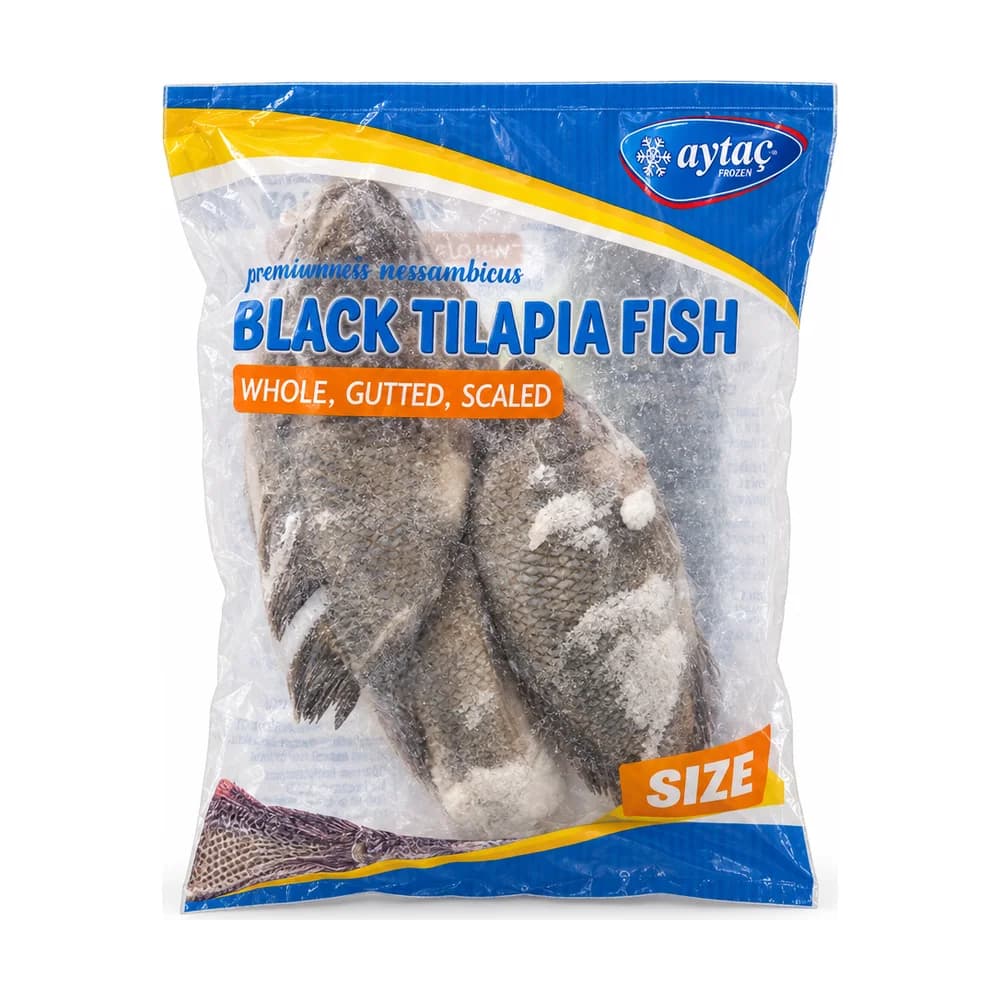 Aytaç Black Tilapia Fish (Whole, Gutted, Scaled)