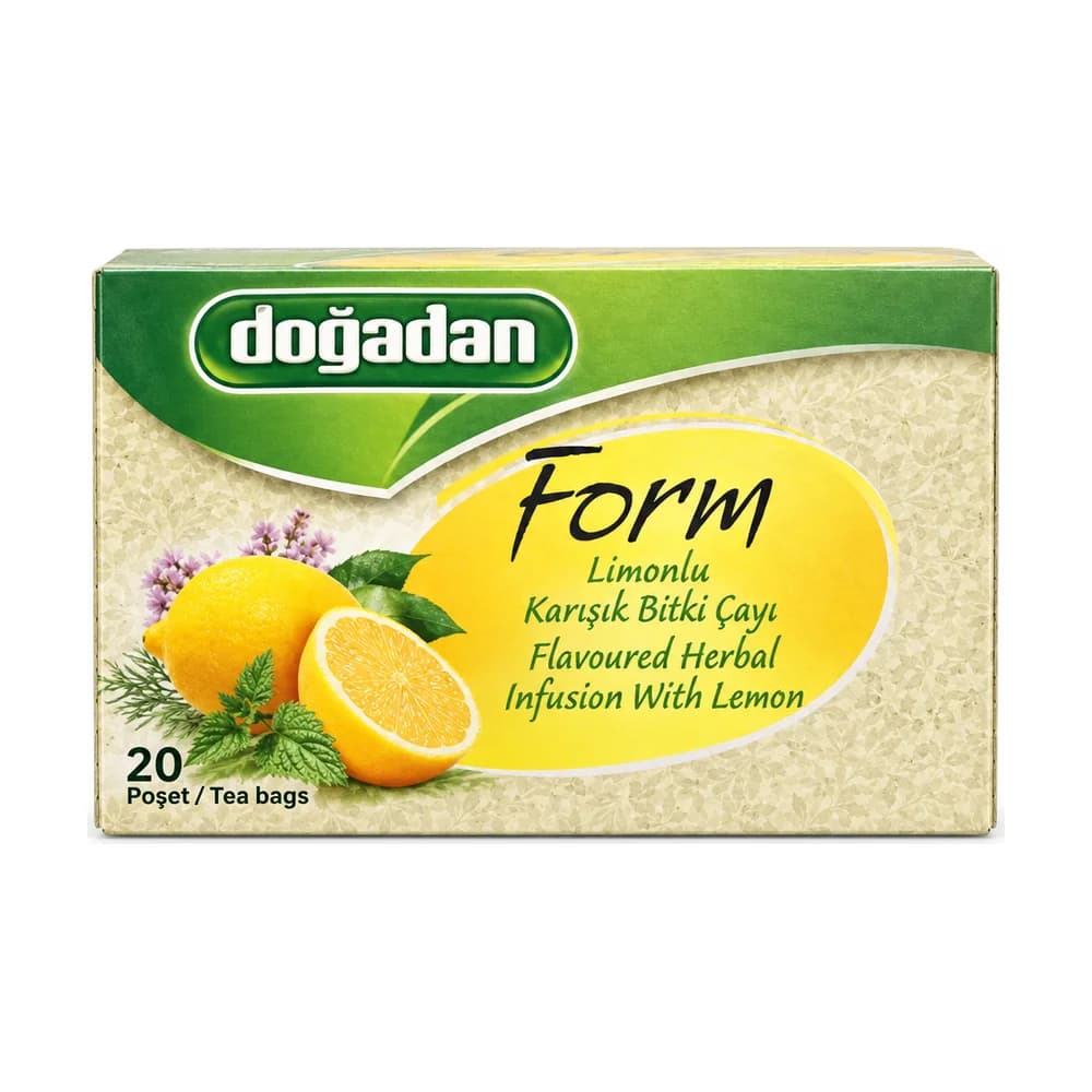 Doğadan Form Lemon Herbal Infusion, 20 Tea Bags