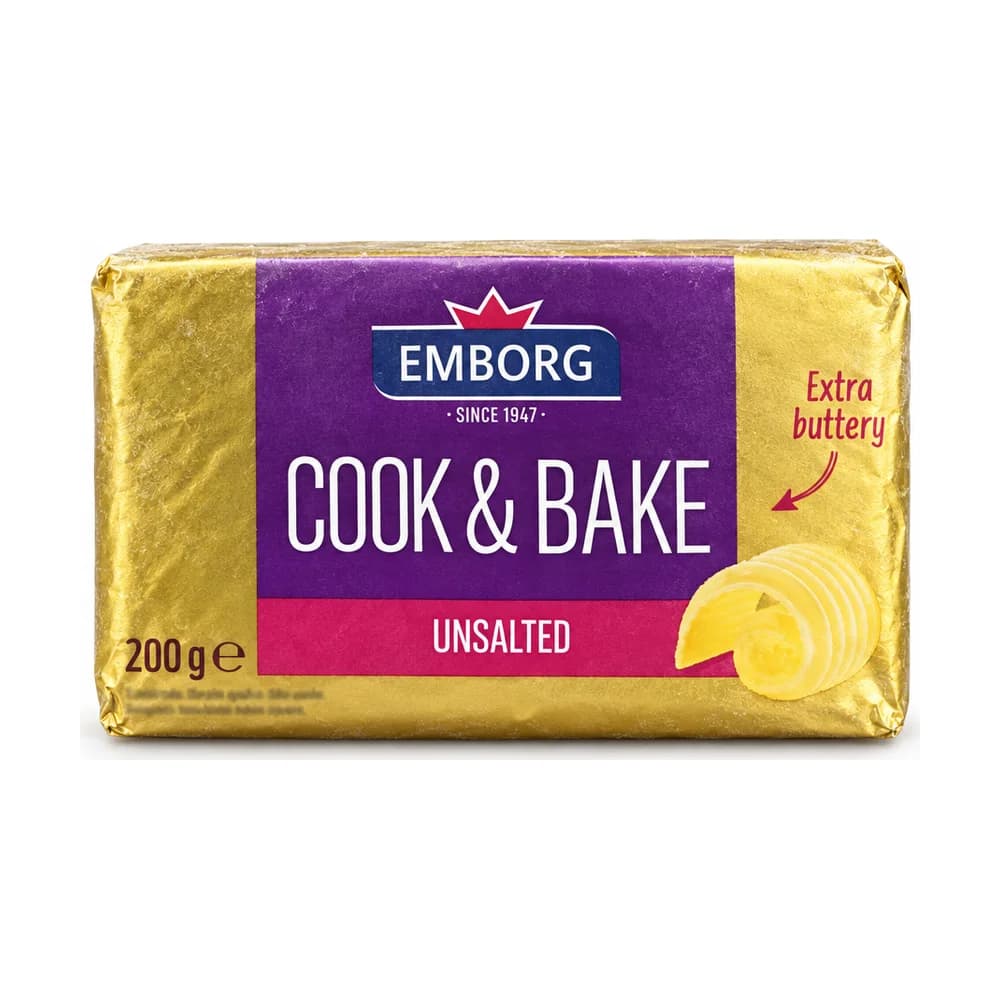 Emborg Cook & Bake Unsalted 200g