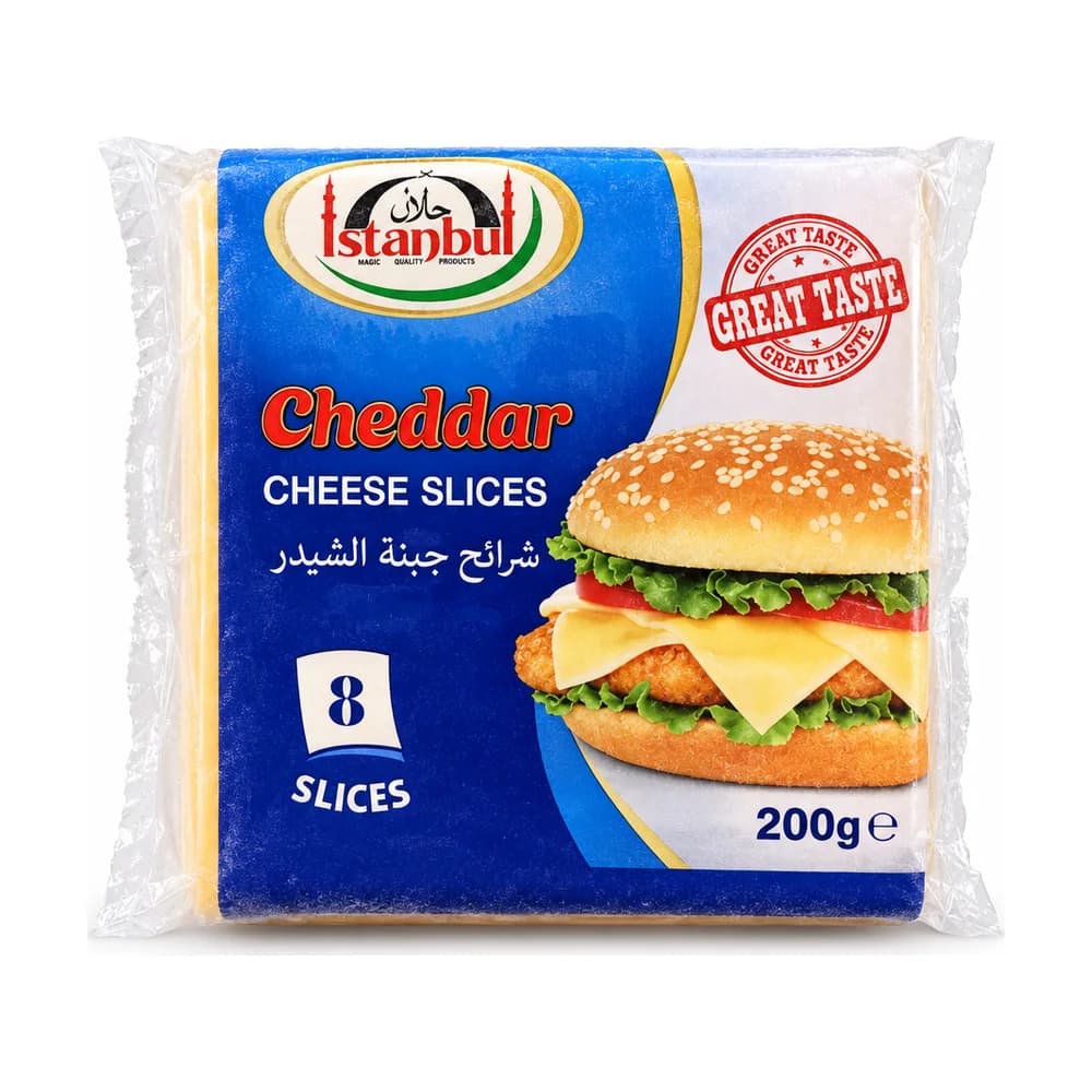Istanbul Cheddar Cheese Slices 200g
