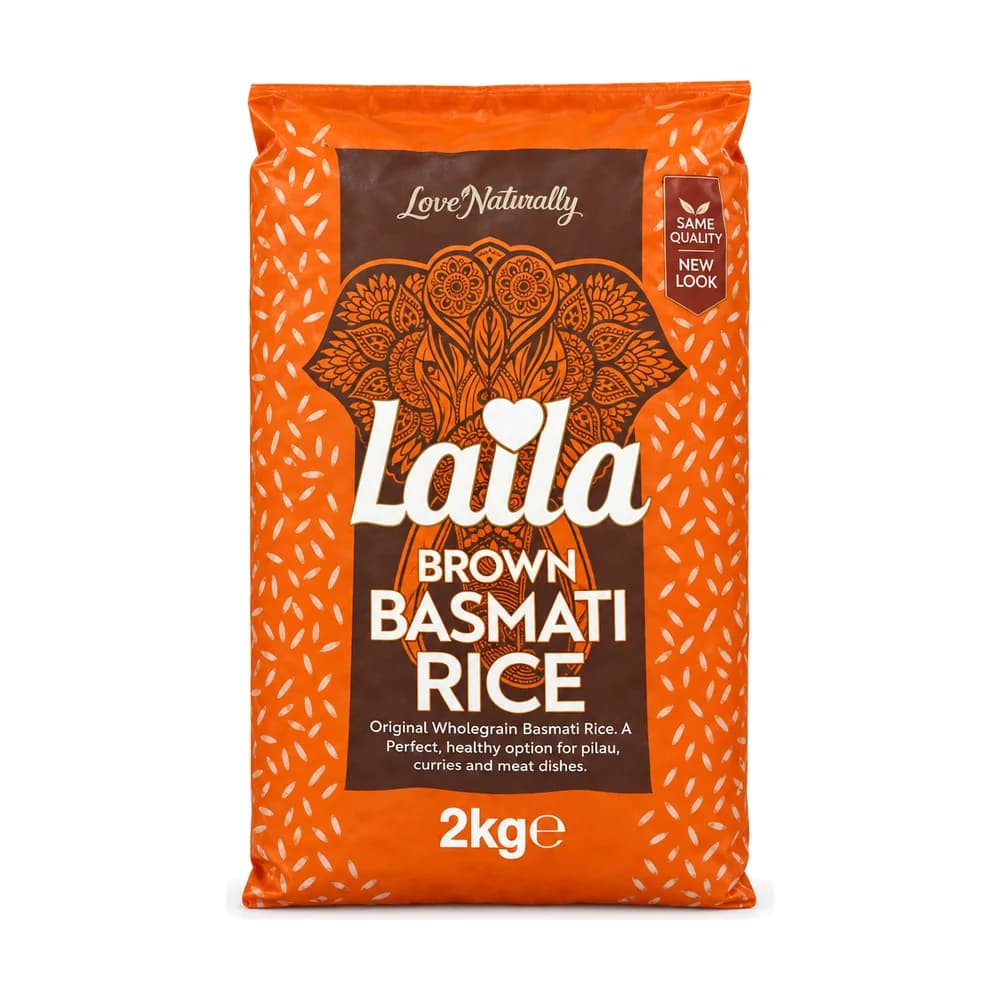 Laila Brown Basmati Rice 2kg