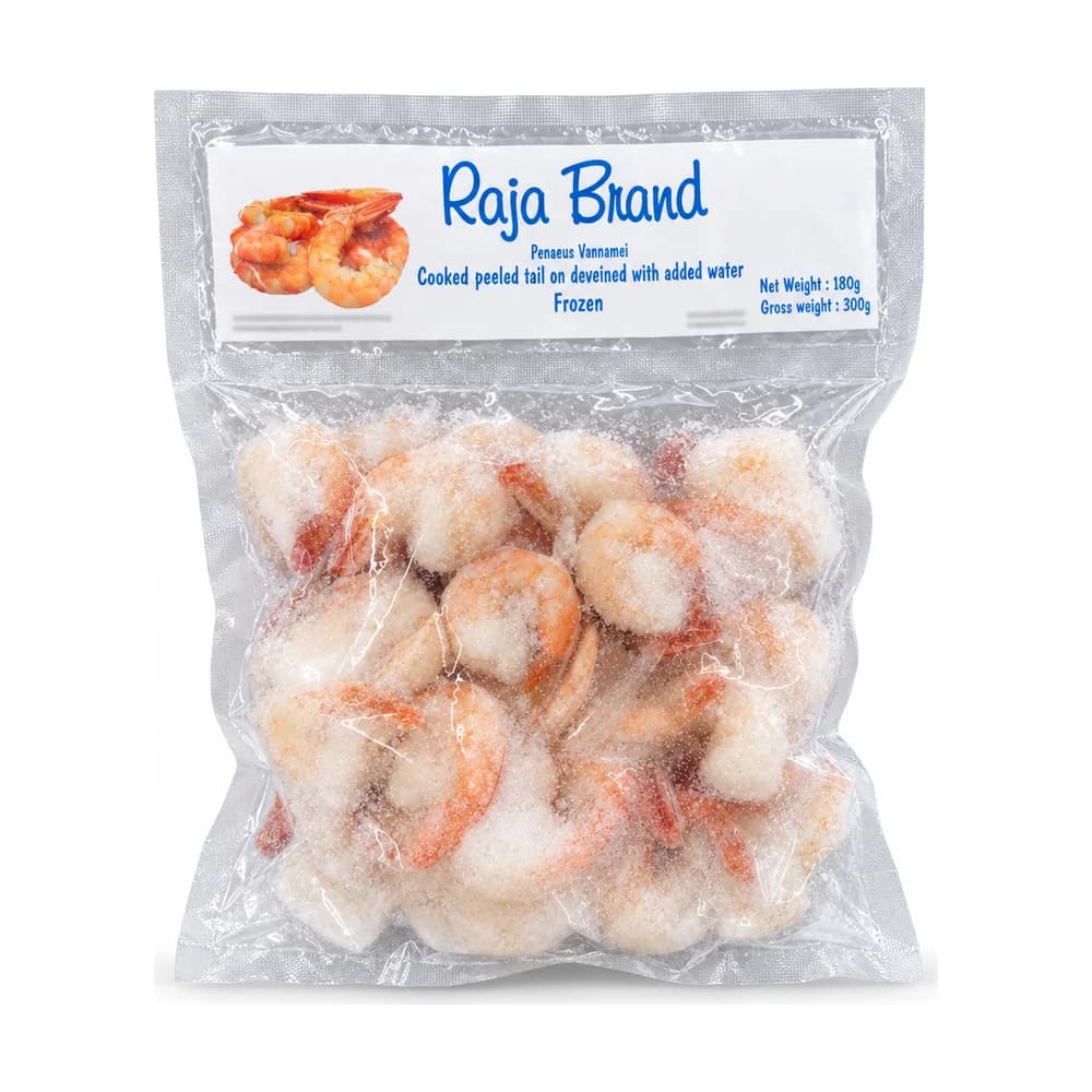 Raja Brand Cooked Peeled Prawns 180g