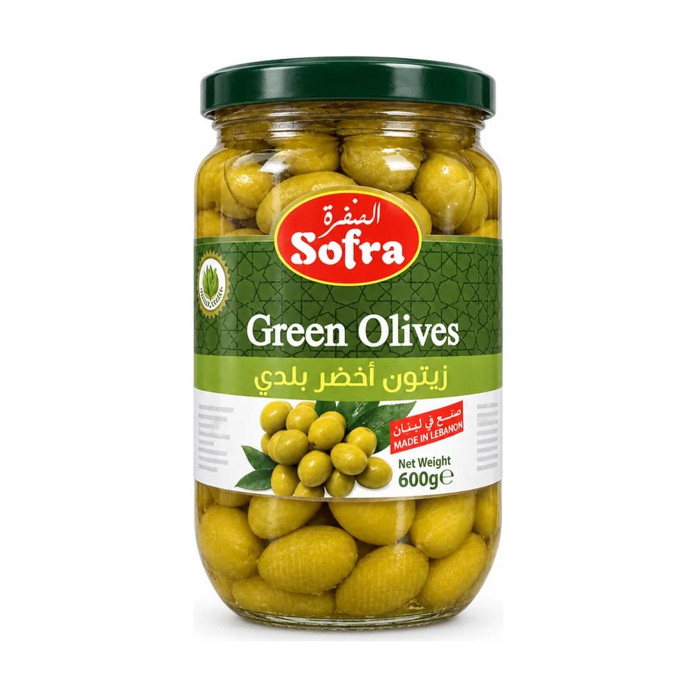Sofra Green Olives 600g
