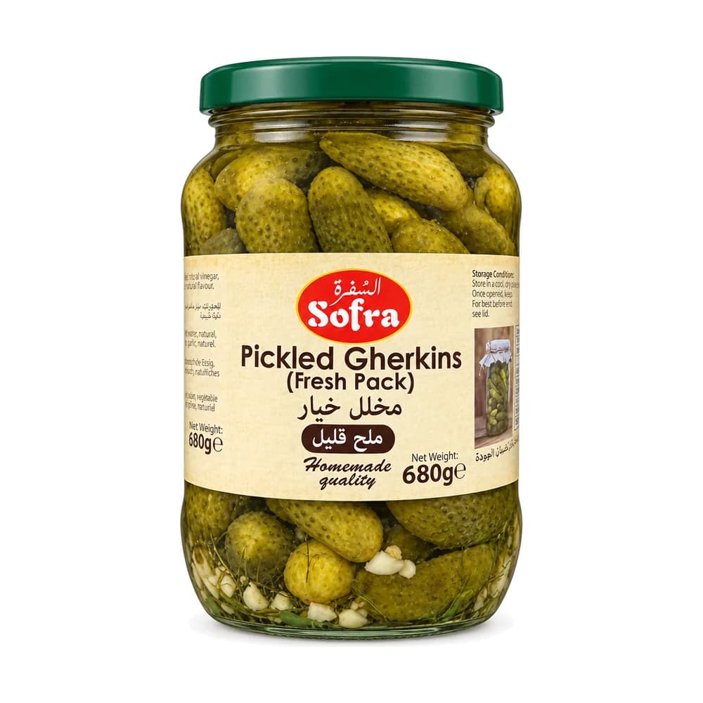 Sofra Pickled Gherkins Fresh Pack 680g