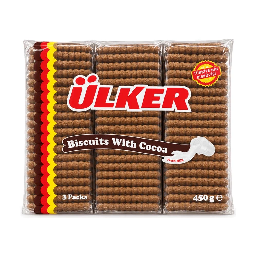 Ülker Biscuits with Cocoa 450g (3 Pack)