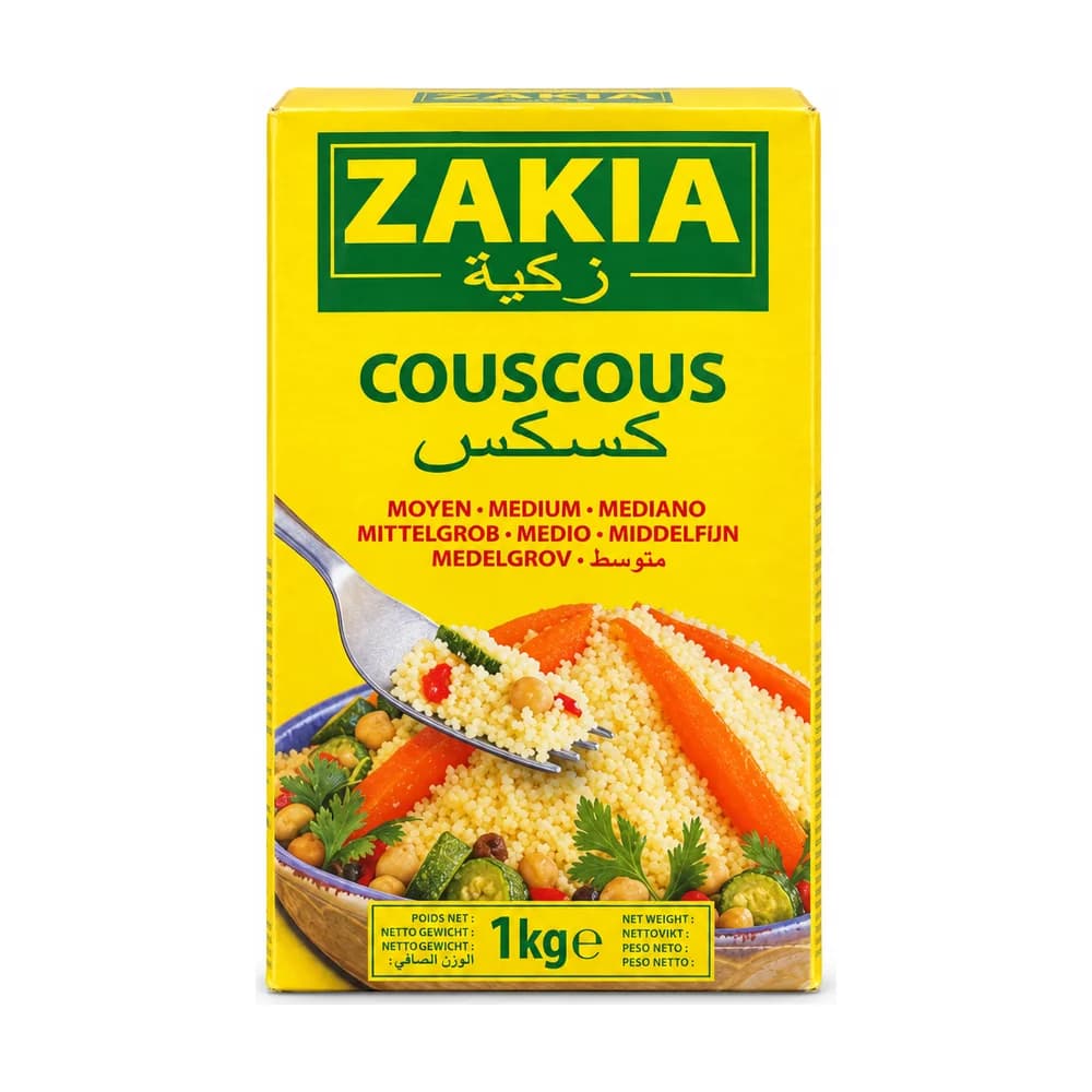 Zakia Couscous Medium 1kg