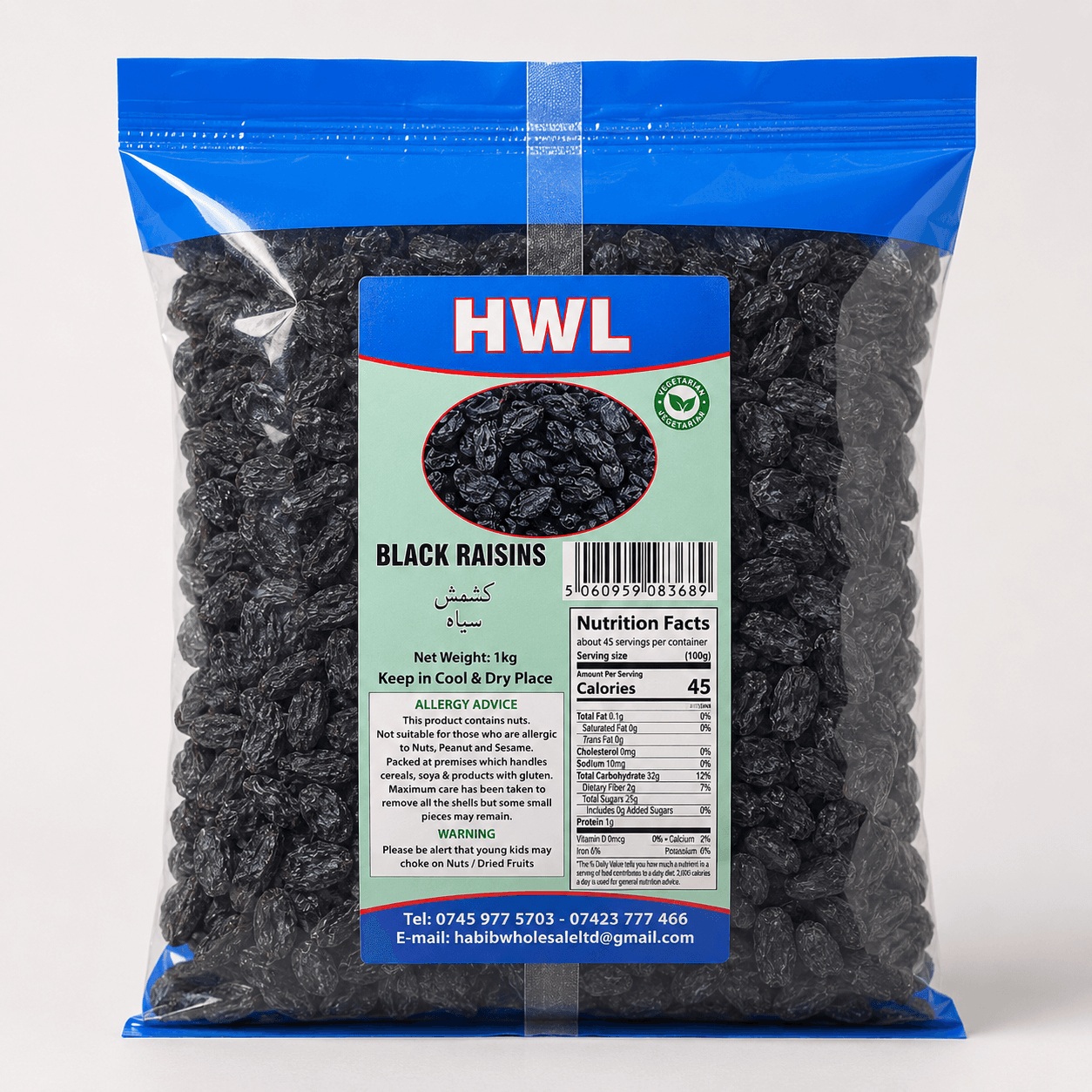 HWL Black Raisins