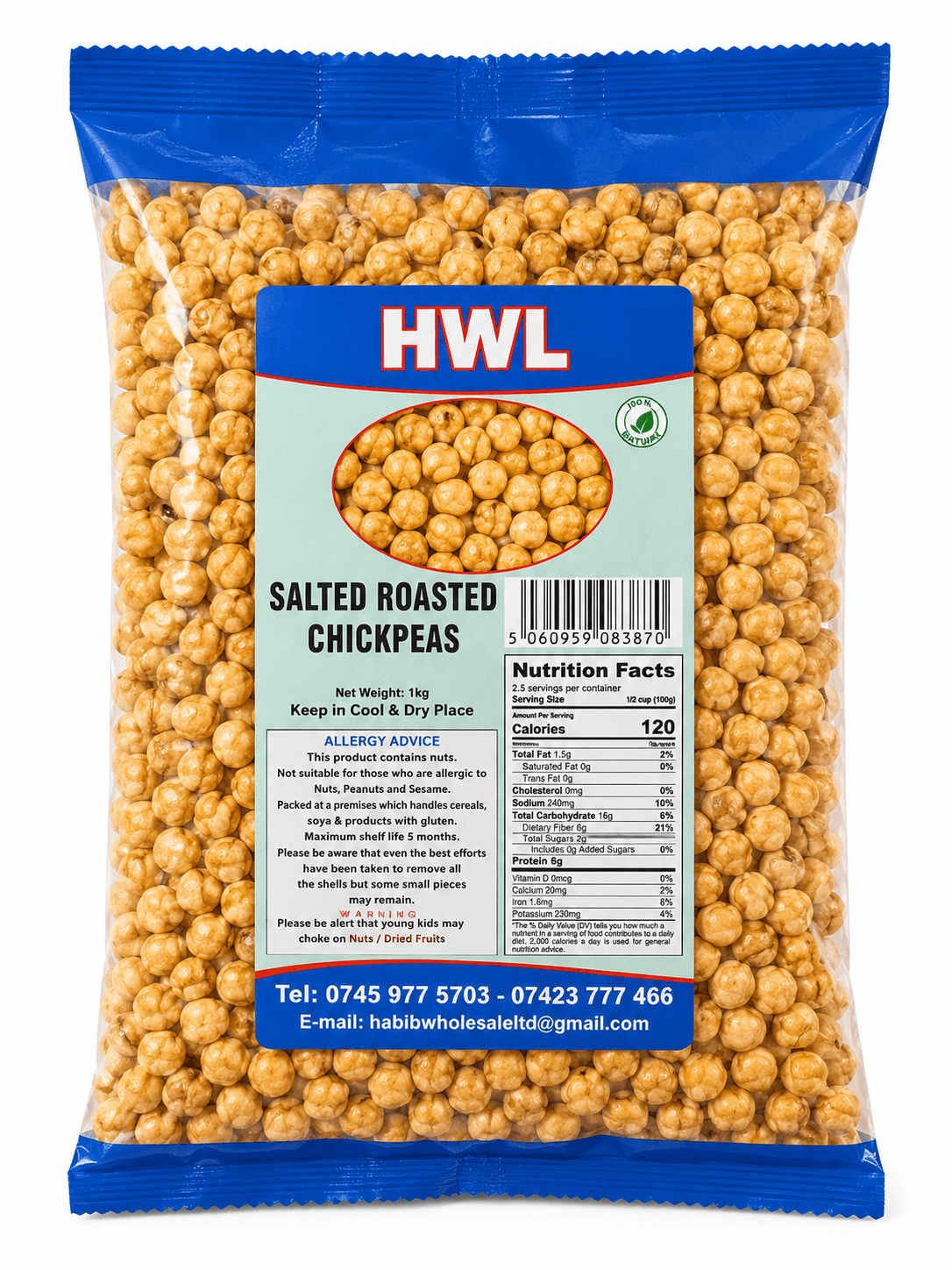 HWL Salted Roasted Chickpeas