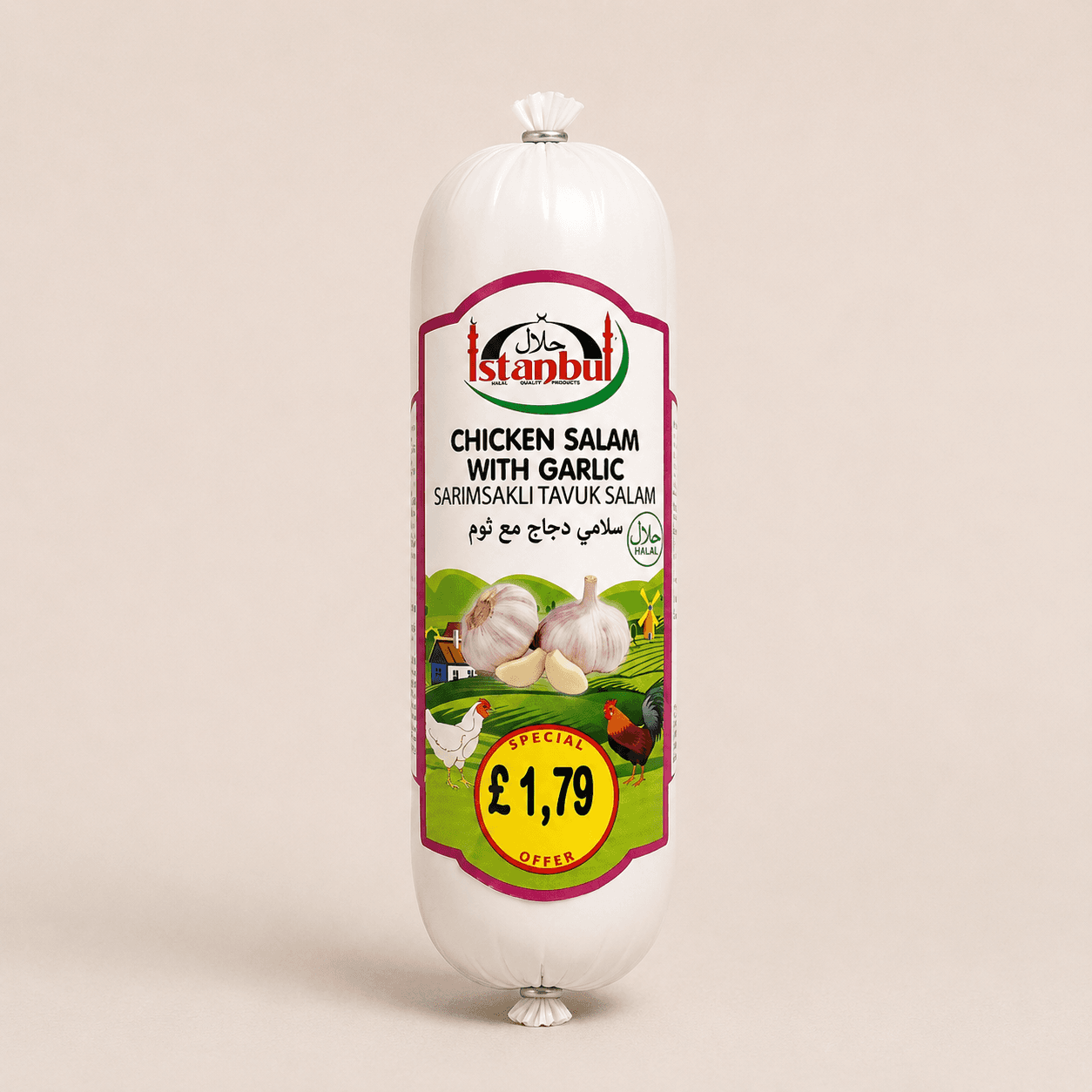 Istanbul Chicken Salami with Garlic