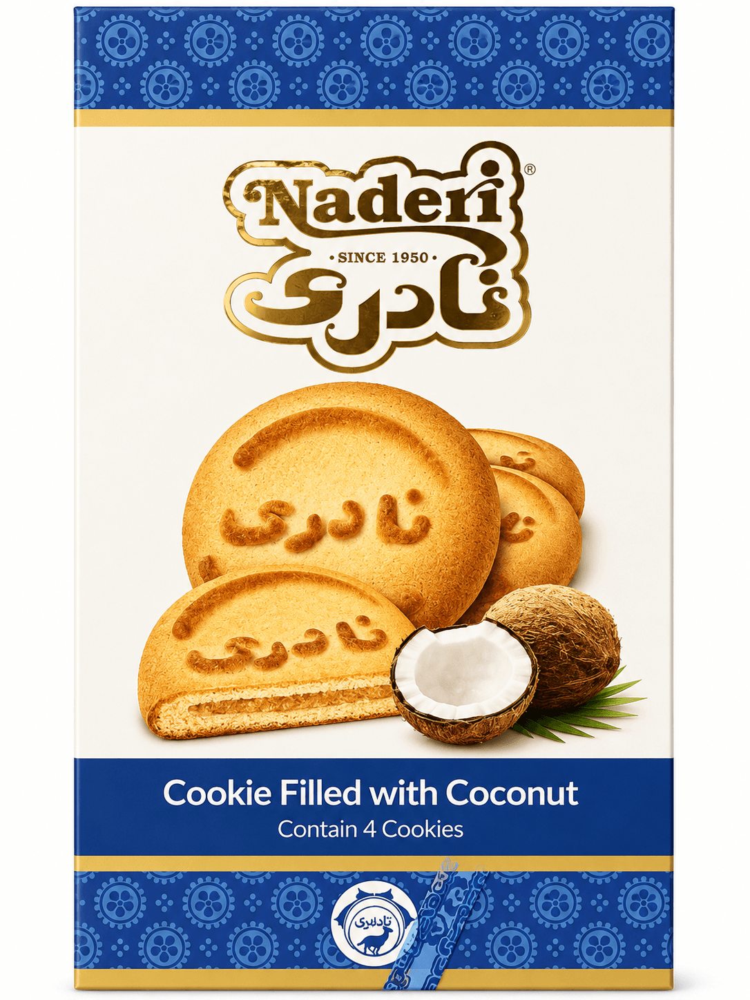 Naderi Cookie filled with Coconut