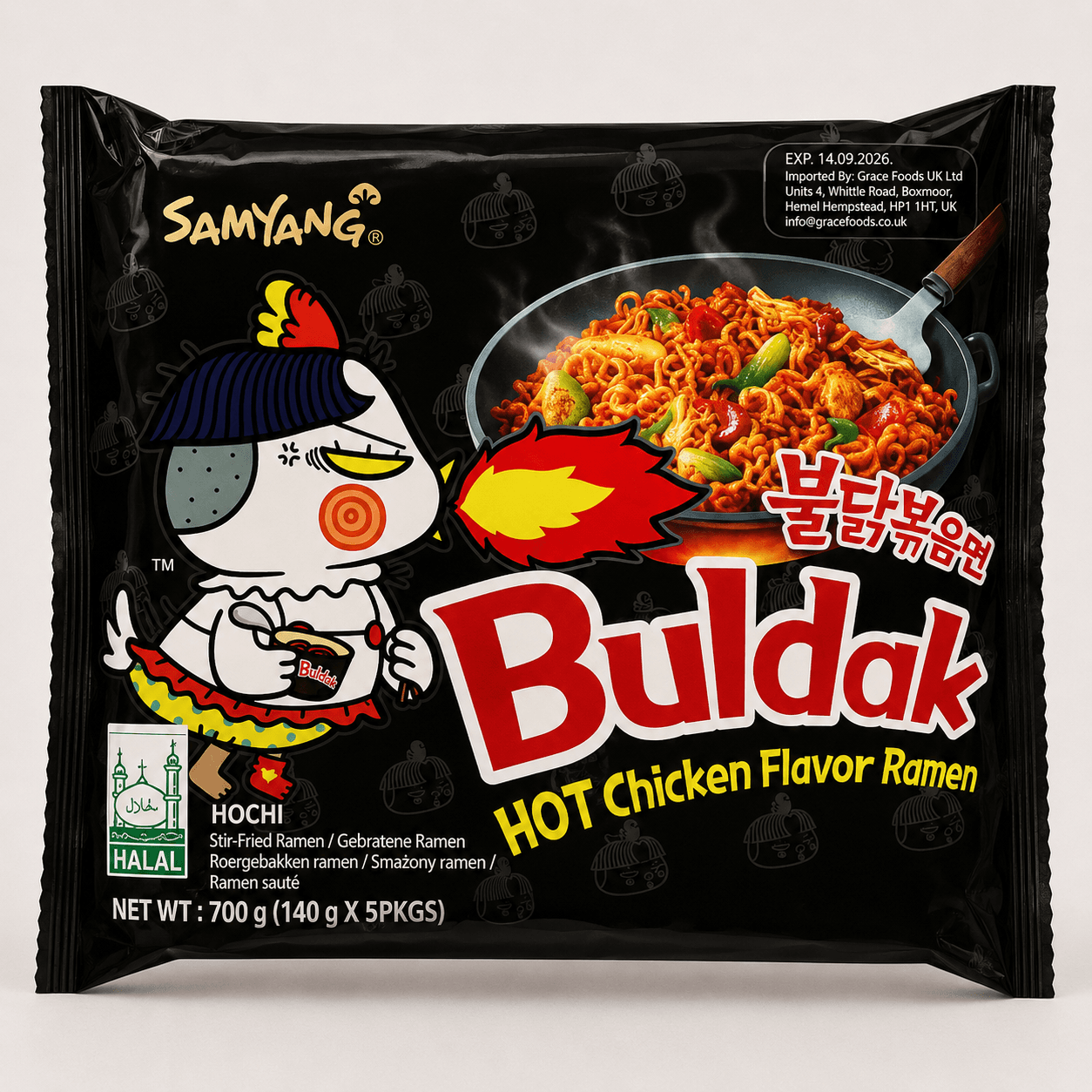 Samyang Buldak Hot Chicken Flavor Ramen Noodles